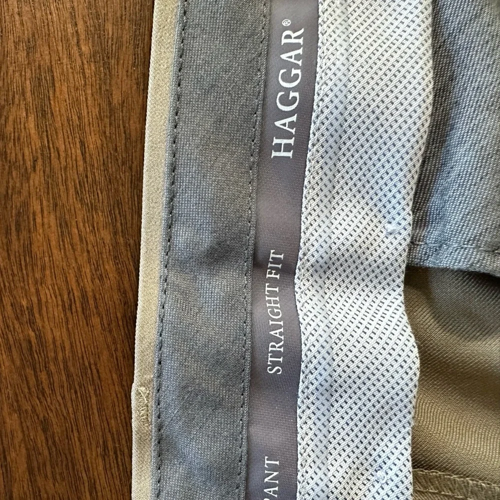 Haggar Men's Khaki Dress Pants - Picture 4 of 8